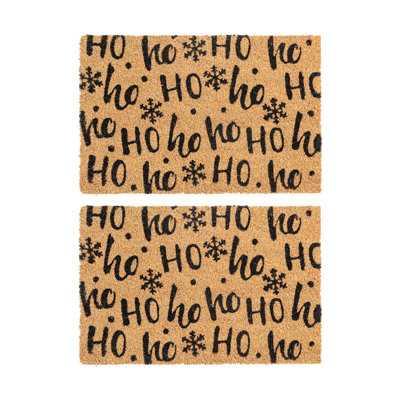 Nicola Spring - Christmas Coir Door Mats - 60 x 40cm