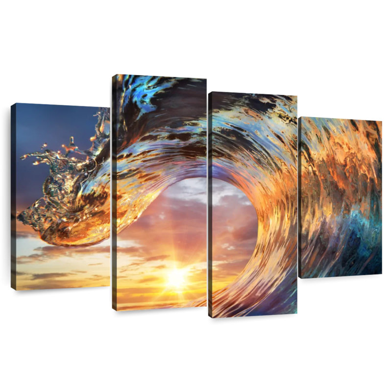 Gillard Curling Ocean Wave, 32" H x 52" W