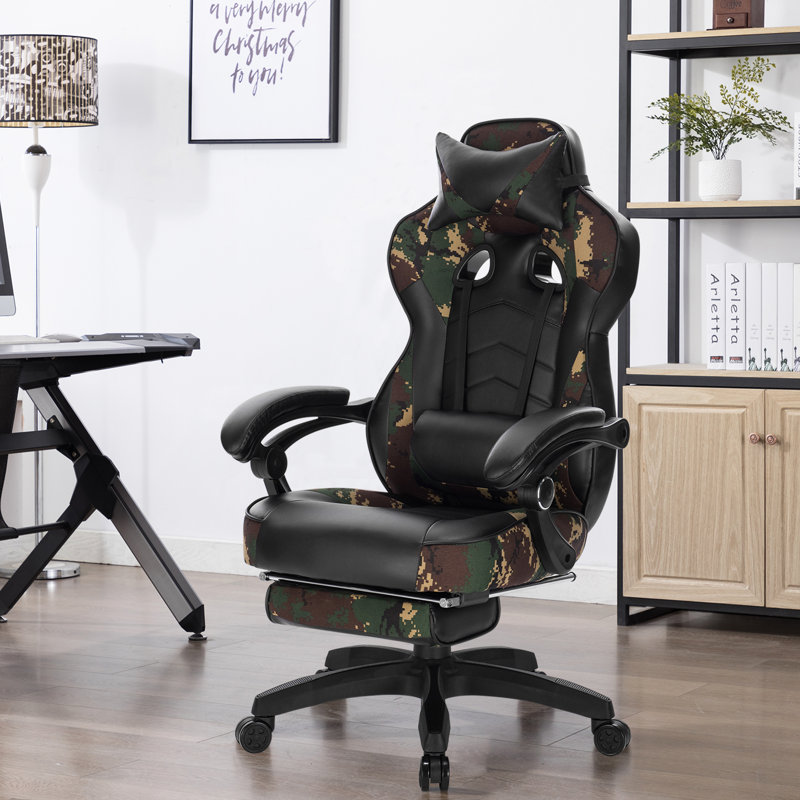 Inbox Zero Adjustable Swiveling PC & Racing Game Chair