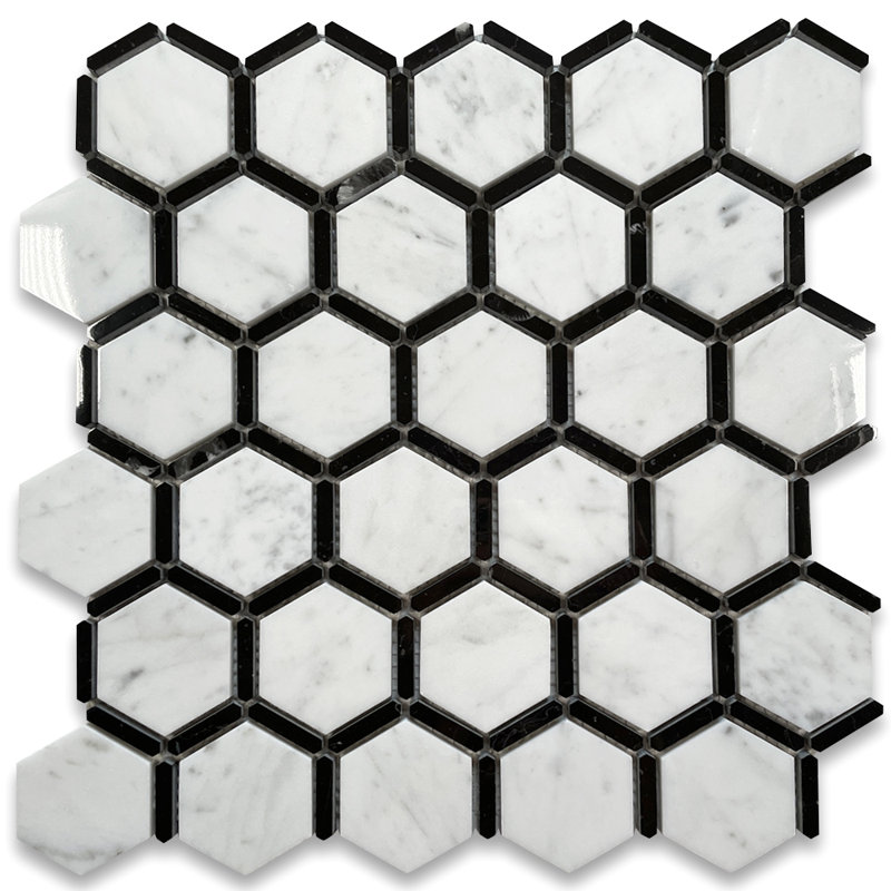 12" x 12" Marble Honeycomb Mosaic Wall & Floor Tile