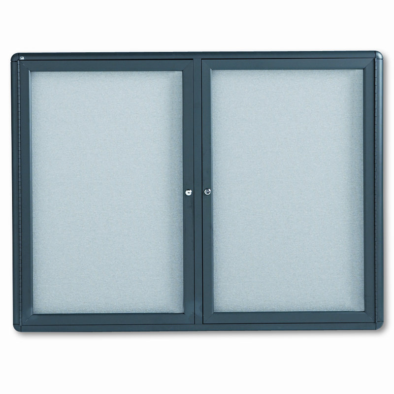 Enclosed Cabinet Fabric Small - 2' - 4' Bulletin Board