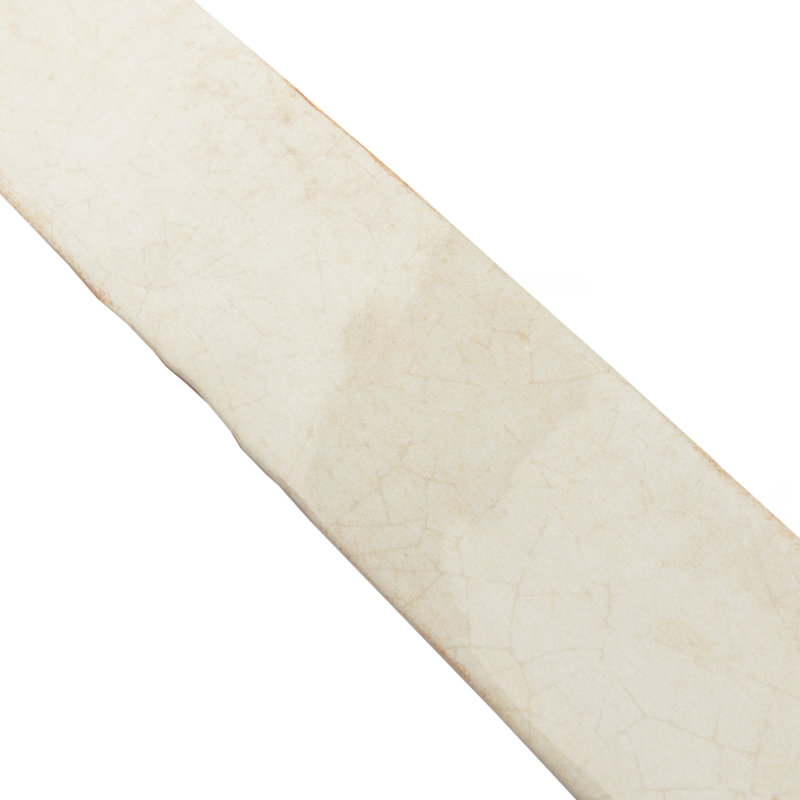 Craquelé de 2 7/8 po X 11-7 / 8 po Carreau de céramique, Beige