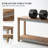 Rectangular Outdoor All-Weather Console Table, Natural-110559034