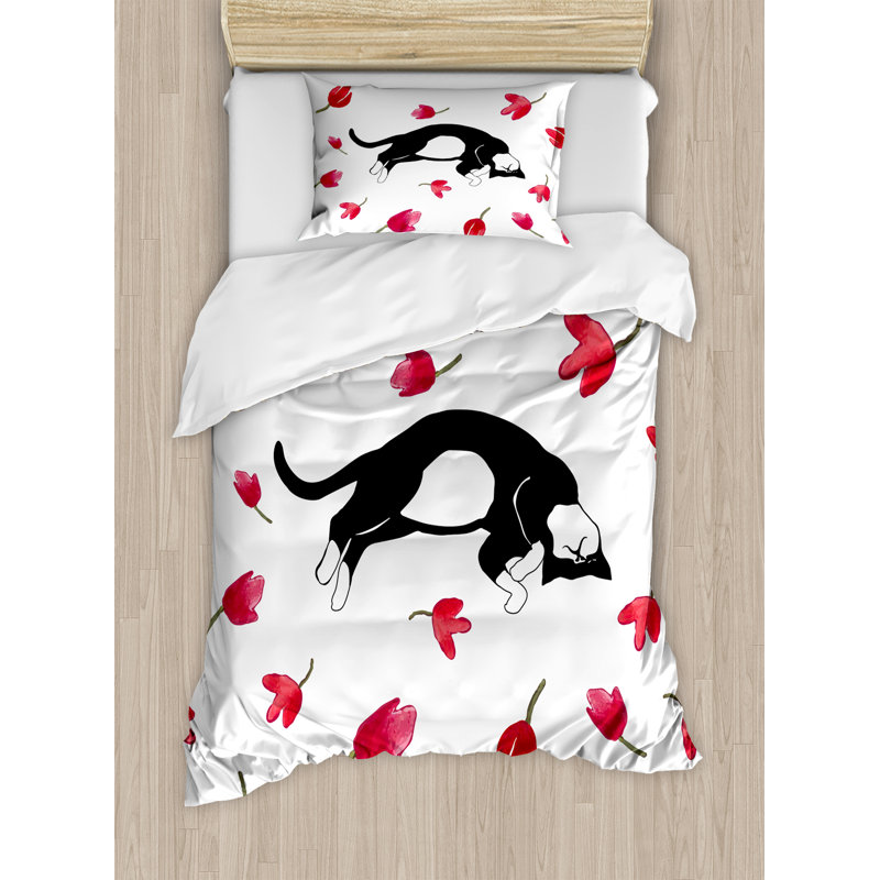 Modern & Contemporary Polyester Duvet Cover, Twin