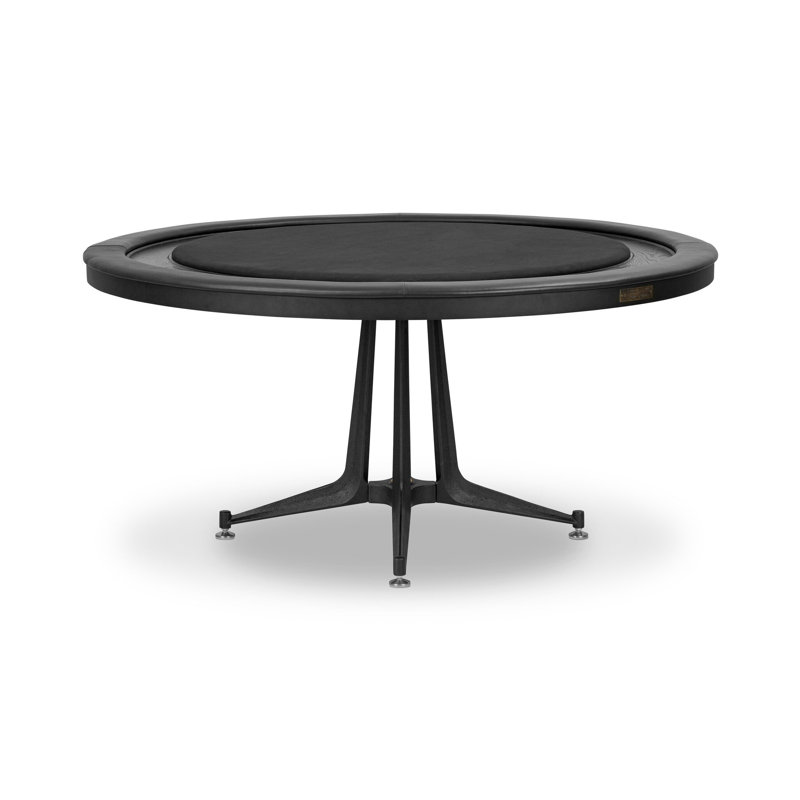 Poker Table-Smoked Oak, Ebonized Oak