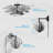 13" Wall Mounted Fan with Folding Arm-63274670