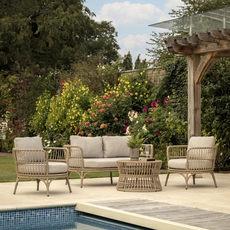 Yasmina 4 - Person Garden Lounge Set with Cushions