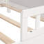 Kids Bed Platform Standard Bed With Bookcase Headboard, Footboard, Adjustable Guardrails, Led Sensor Light-1304365502-1304365488