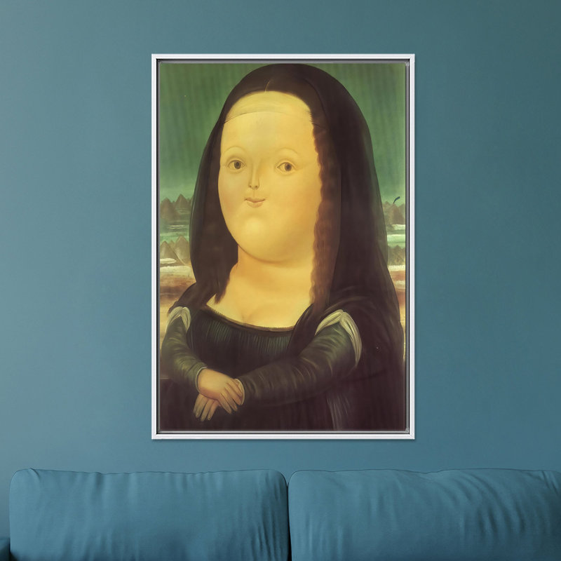 "Ferna Botero", impression sur toile Mona Lisa, impression à plat, 1P, H: 17,8 po x l: 13,8 po
