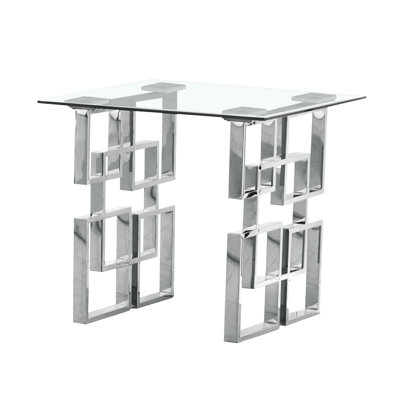 Manahan Glass Top End Table