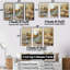 Forest Brook Stones - Ensemble de 3 toiles encadrées-1225178676-1225178670