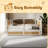 Traditional Style Rattan Twin Size Daybed With 2 Drawers For Limited Space, Guest Room, No Box Spring Needed