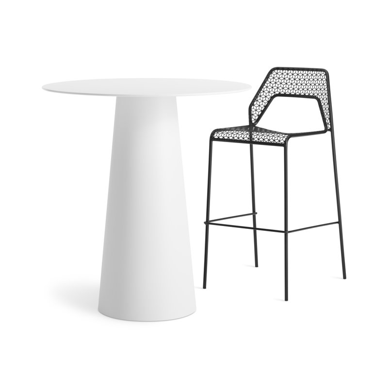 Circula Round Dining Table, White, Standard (30" Height), 36" W x 36" L