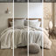 Ensemble 3 pièces d'édredon surdimensionné 100% beige