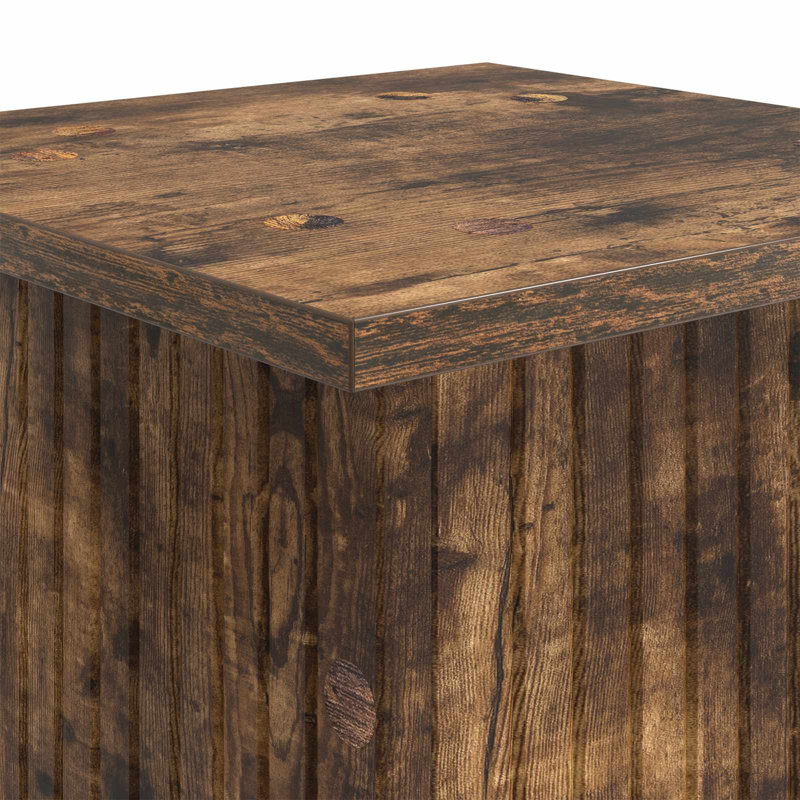 Plant Stand, Smoked Oak, 80.5cm H x 30.5cm W x 30cm D