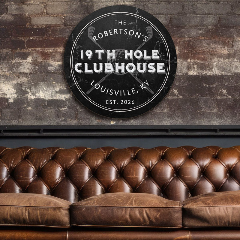 Enseigne de golf 19Th Hole Clubhouse, Oui