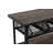 Black Metal Industrial Rolling Cart 3 Basket Drawers Console Table