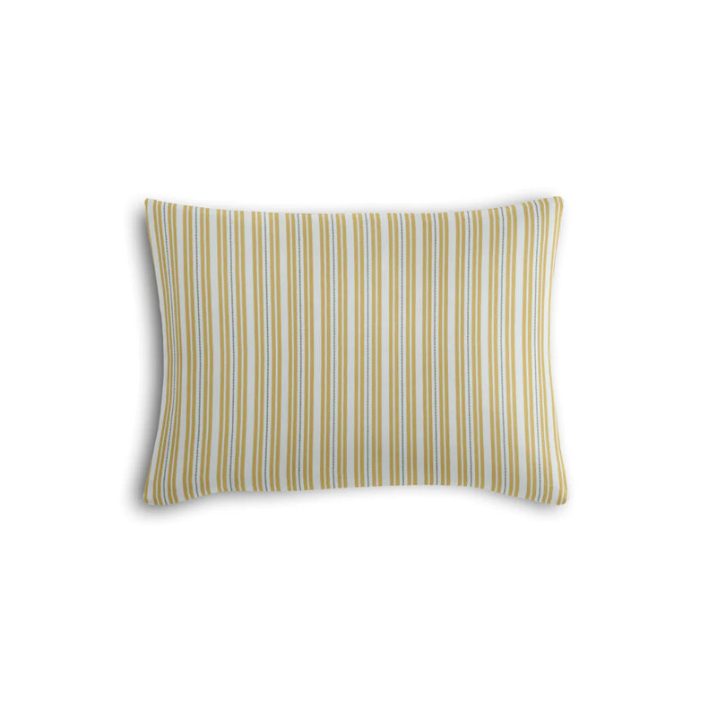Housse de coussin rectangulaire Sunapee, Jaune, 12 po x 24 po