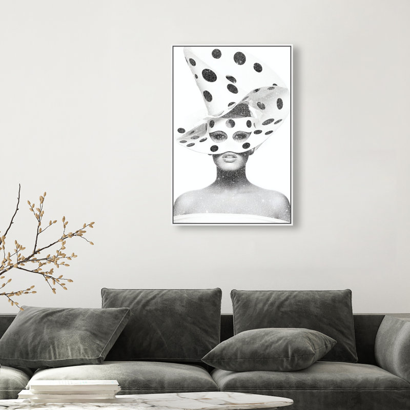 Spotted Sovereign Print by Oliver Gal, 55"H x 37"W, White Floater Frame