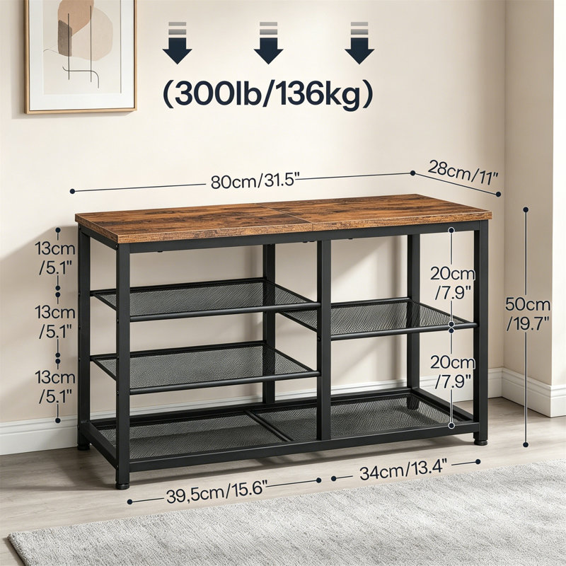 5-Tier Shoe Rack Bench
