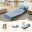 Canapé-lit convertible sans accoudoirs en osier de 31,5 po de largeur Boneless-1888563093