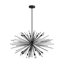 Palisades Ave. Metal And Crystal Chandelier