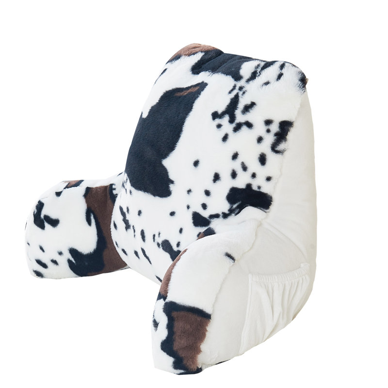 Animal Print Faux Fur Throw Pillow, 18"x20"