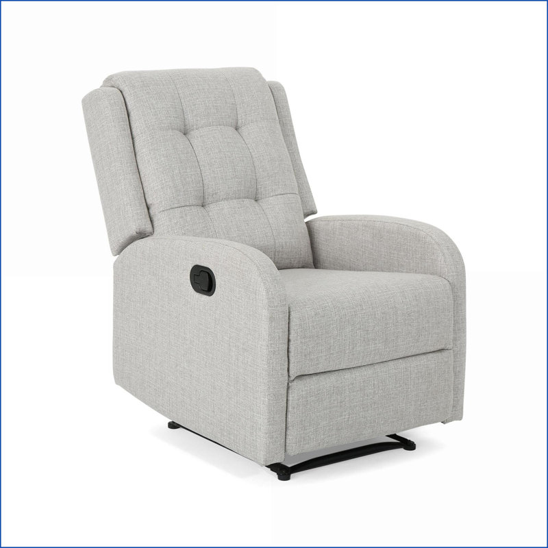Fauteuils inclinables | Fauteuil inclinable manuel de 24,75 po de largeur | Conception compacte et intemporelle | Beige | Tissu