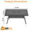 Table de patio rectangulaire en aluminium coulé 59,06 po x l 35,43 po avec trou pour parasol 1,88 po