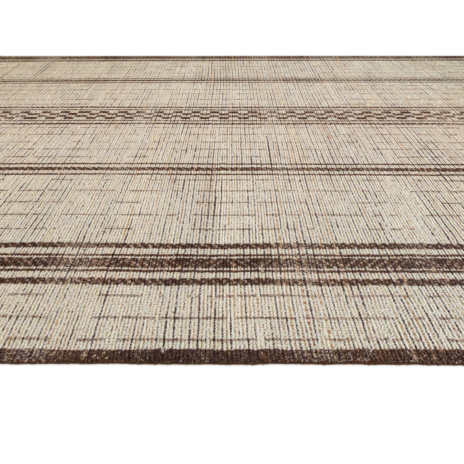 Todd Hand-Knotted Abstract Wool Rug, Rectangle 8'9" x 11'9"
