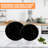 4Pack Range Top Stove Burner Covers, Black Kitchen Decor, Help Expand Countertop Space