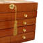 5-Tier Wooden Jewellery Organizer Box w/ Lock