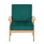 Fauteuil d'appoint en velours Bleona-107227492