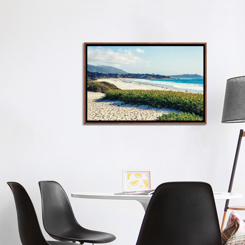 Serenity At Carmel Beach_1PC6, Cadre flottant classique en bois, H 26 po x l 40 po