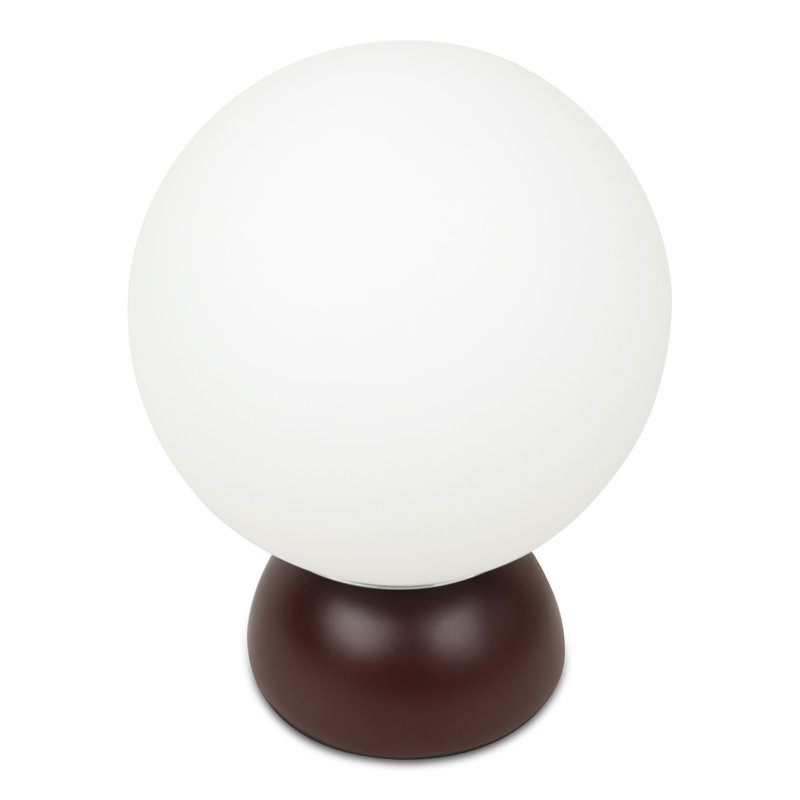 Lampe de table en résine, Brun