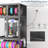 3D Printer Cabinet With Double Layer 3D Printer Filament Storage Rack,Acrylic Cabinet Doors & T-Bar Holder,Built-In Power Strip