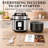 8Qt Silver Electric Pressure Cooker, 24 Cooking Programs, Touch & Dial Control, Delay Start Multi Cooker