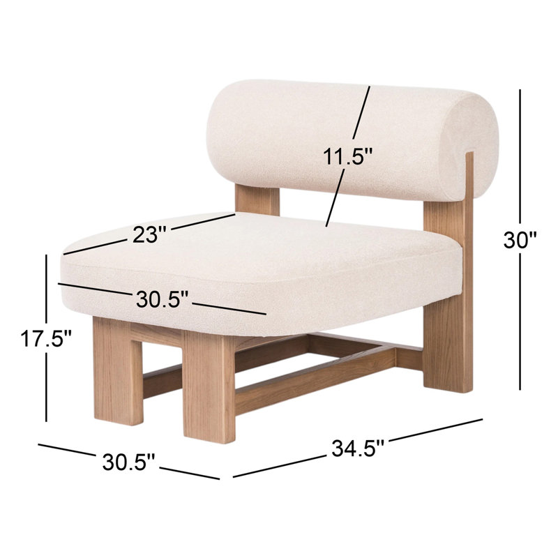 Malta Slipper Chair, Piermont Oyster