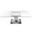 Modern Square Stretchable Dining Table With X-Shape Base-409036366