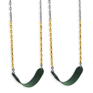 Plastic Belt Swing with Chains (Set of 2)