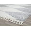 Tapis gris à poils longs Zaya Mason-40018661
