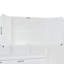 Lit escamotable mural simple avec placard, tiroirs et bureau - blanc