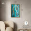 «Whispers in Sea Blue and Gold Canvas Geode» par Art Remedy-107452082-107452089