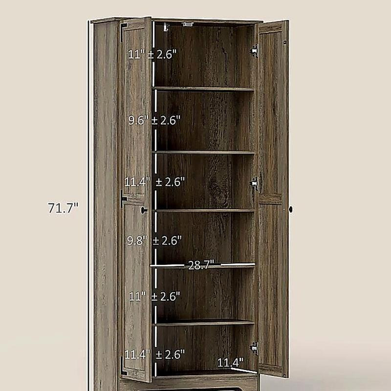 Armoire de rangement autoportante, armoire garde-manger, armoire Barthroom