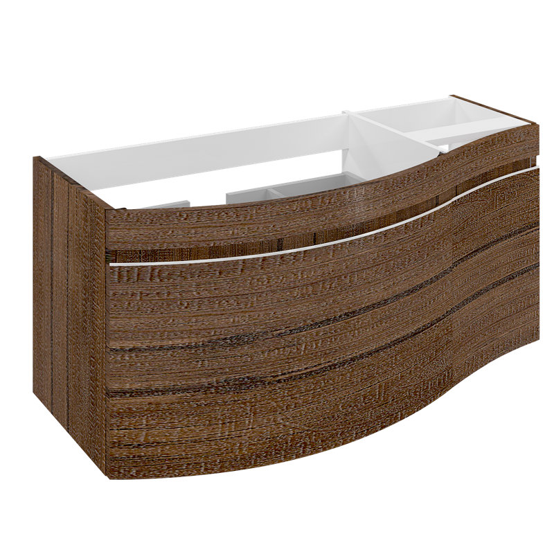 Trevino 111cm Single Bathroom Vanity Base Only in Oak Antique