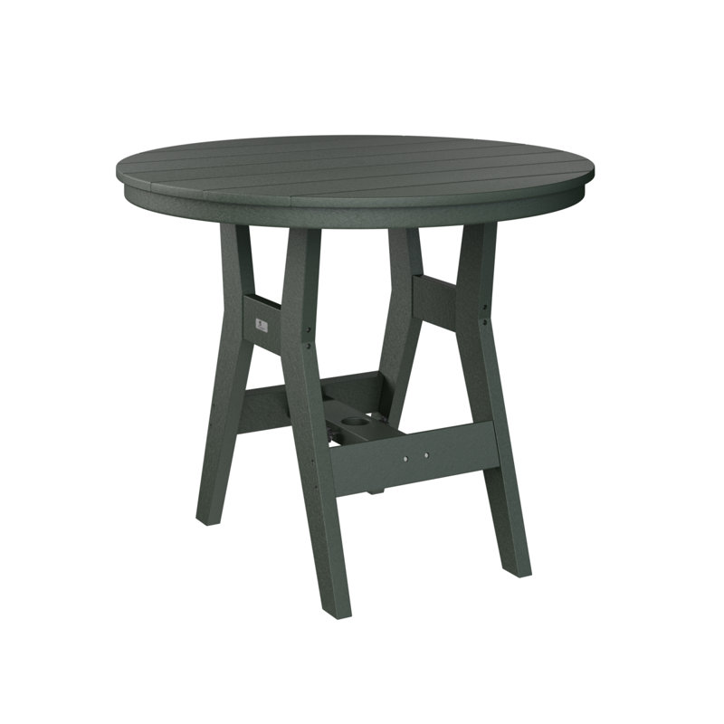Harbor Outdoor Counter Height Table, Smoke Gray, 35.5" H x 38" W x 38" D