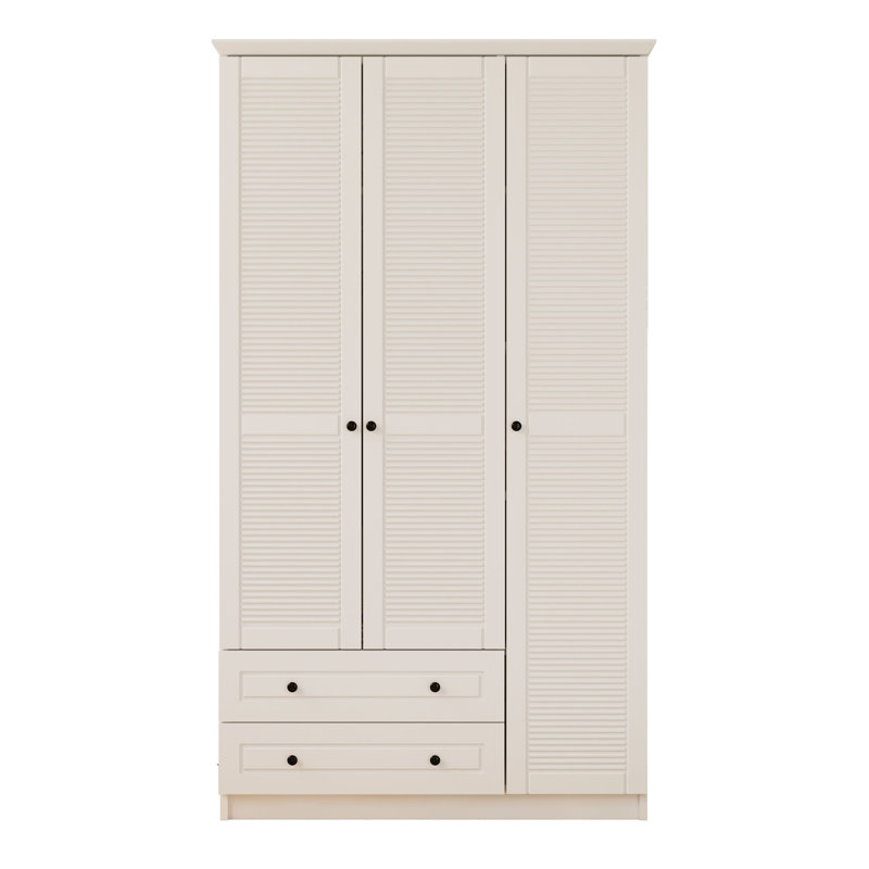 Kaylah 3 Door Manufactured Wood Wardrobe