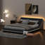 Base de lit plateforme avec tête de lit inclinée Heidegunde-97709719-97709720