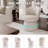 Upholstered Boucle Accent Chair Swivel Armless Barrel Chiar-1415000670