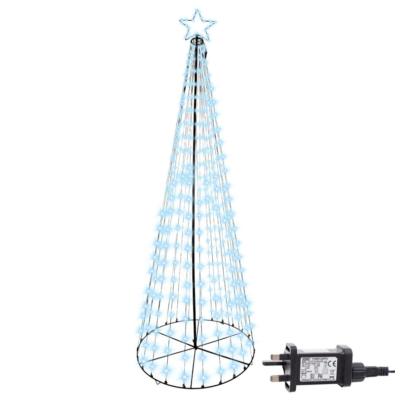 PVC Holiday Shaped Ornament, 140cm H x 30cm W x 30cm D, White